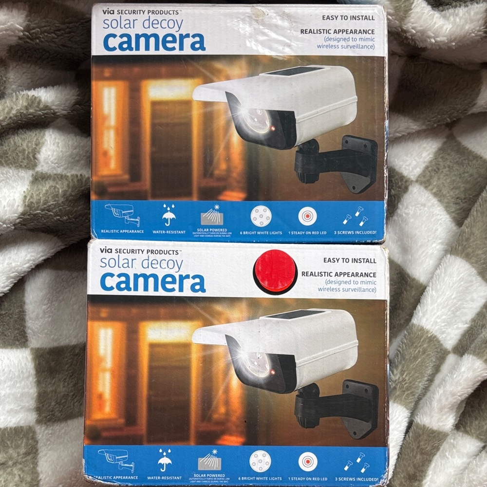 2 solar decoy cameras